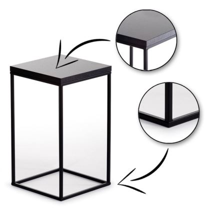 Suporte para flores BASICLOFT 40x24 preto