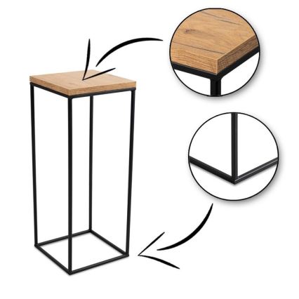 Suporte para flores BASICLOFT 60x24 preto/castanho