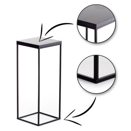 Suporte para flores BASICLOFT 60x24 preto