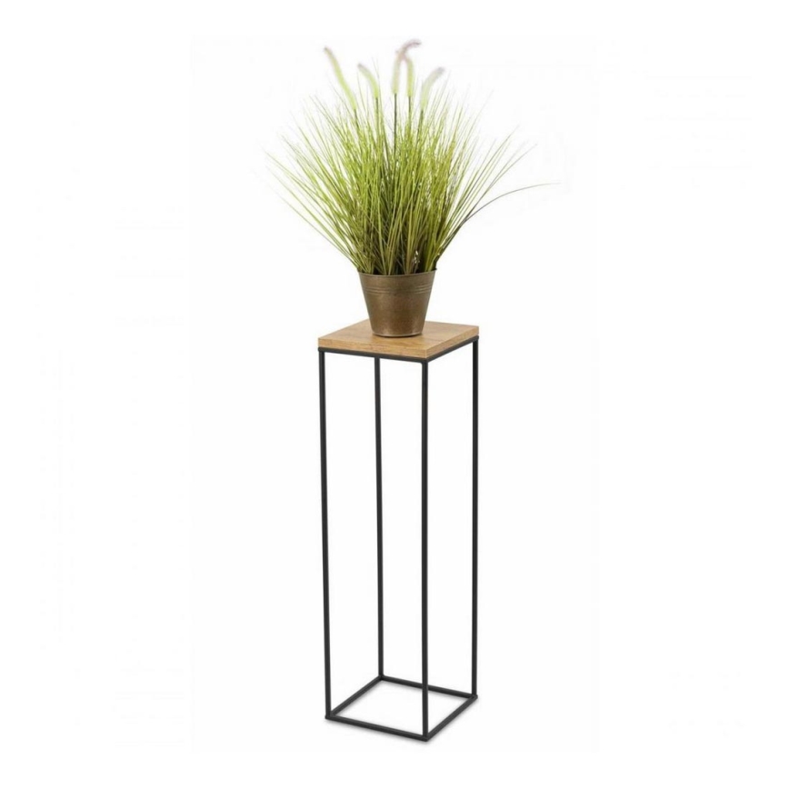 Suporte para flores BASICLOFT 80x24 preto/castanho