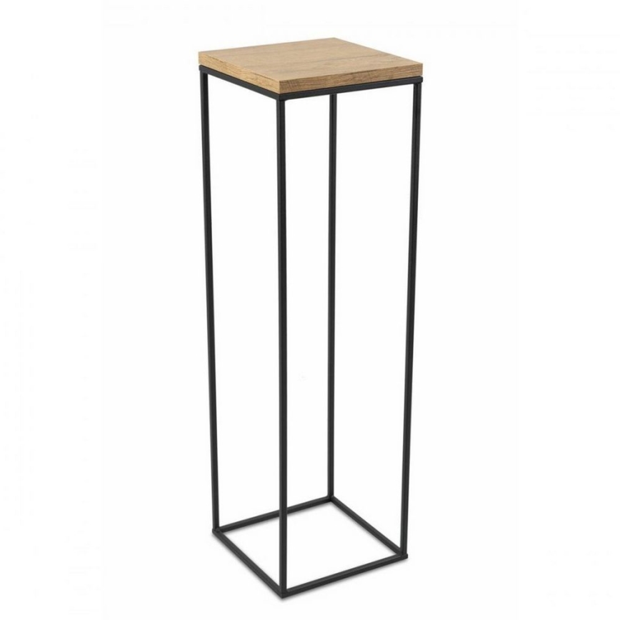 Suporte para flores BASICLOFT 80x24 preto/castanho