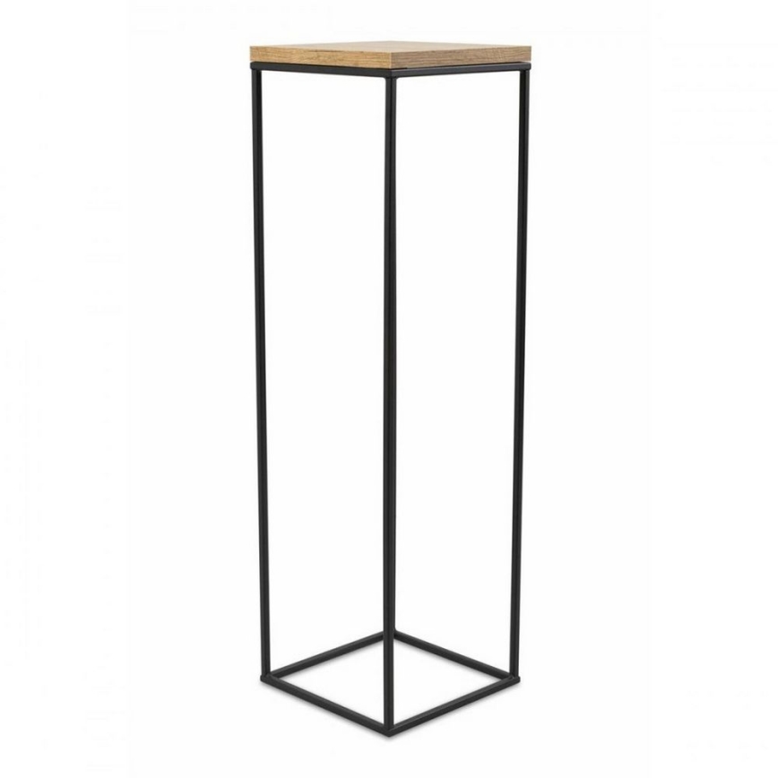 Suporte para flores BASICLOFT 80x24 preto/castanho