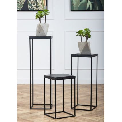 Suporte para flores BASICLOFT 80x24 preto