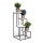 Suporte para flores KASKADA 70x34 preto/branco