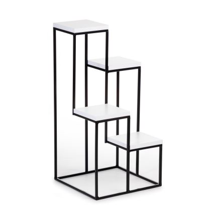 Suporte para flores KASKADA 70x34 preto/branco