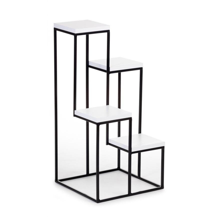 Suporte para flores KASKADA 70x34 preto/branco