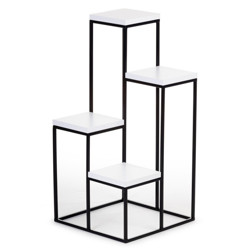Suporte para flores KASKADA 70x34 preto/branco