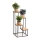 Suporte para flores KASKADA 70x34 preto/castanho