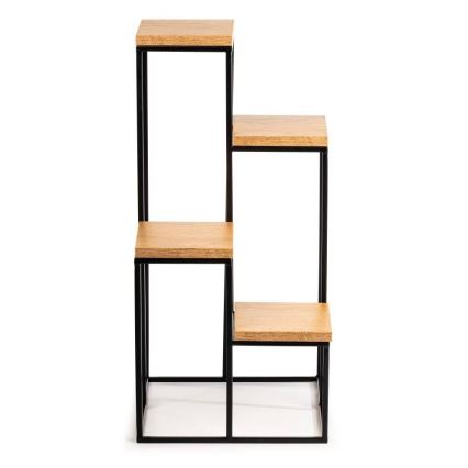 Suporte para flores KASKADA 70x34 preto/castanho