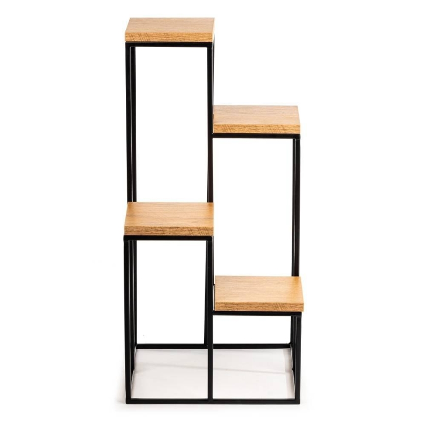 Suporte para flores KASKADA 70x34 preto/castanho