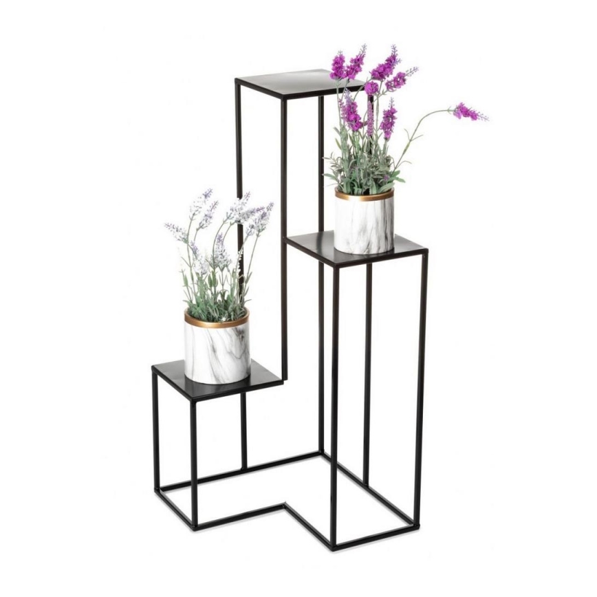 Suporte para flores KASKADA 85x40 cm preto