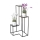 Suporte para flores KASKADA 85x40 cm preto