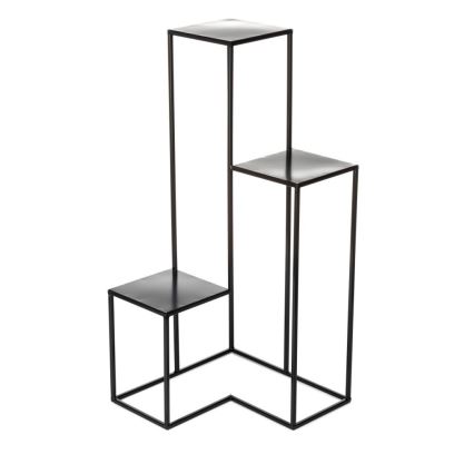 Suporte para flores KASKADA 85x40 cm preto