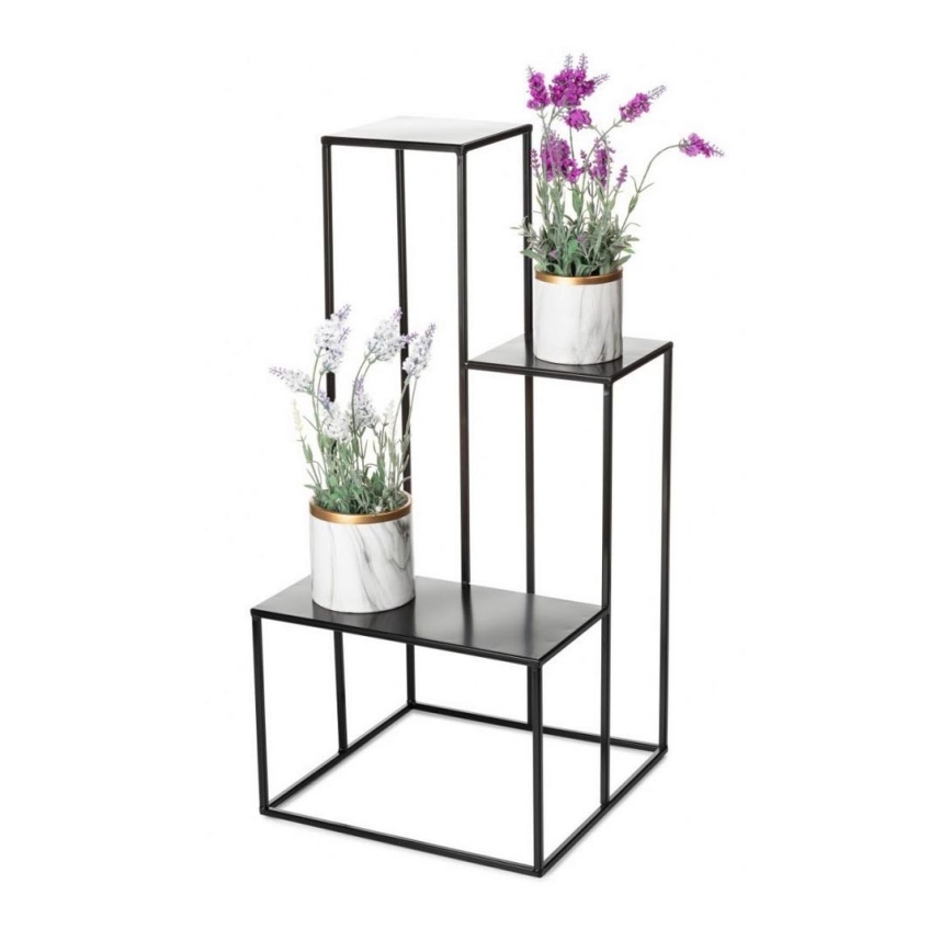 Suporte para flores KASKADA 85x40 cm preto