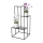 Suporte para flores KASKADA 85x40 cm preto