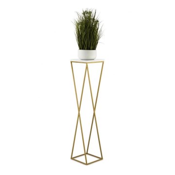 Suporte para flores LOFT 100x24 cm dourado/branco