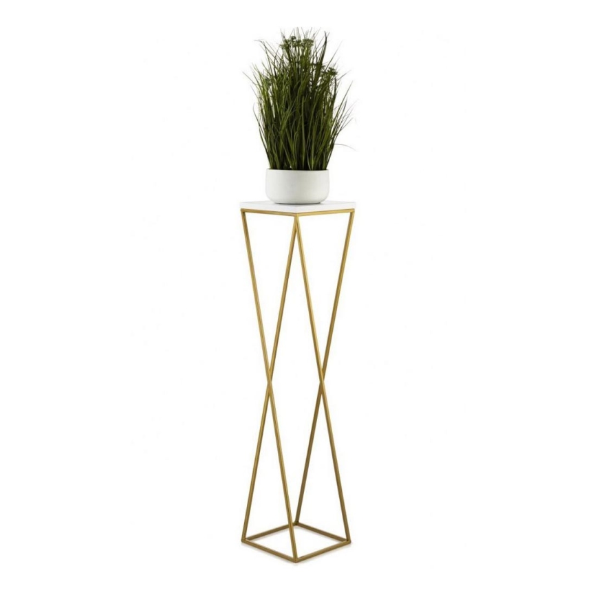 Suporte para flores LOFT 100x24 cm dourado/branco