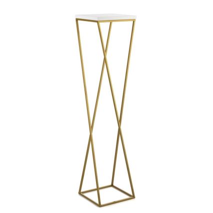 Suporte para flores LOFT 100x24 cm dourado/branco