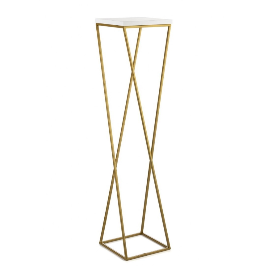 Suporte para flores LOFT 100x24 cm dourado/branco