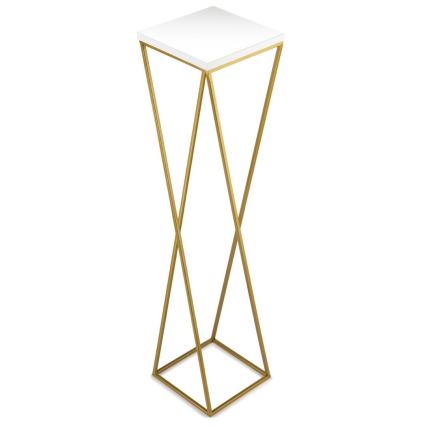 Suporte para flores LOFT 100x24 cm dourado/branco