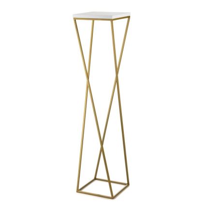 Suporte para flores LOFT 100x24 cm dourado/branco