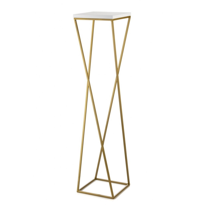 Suporte para flores LOFT 100x24 cm dourado/branco