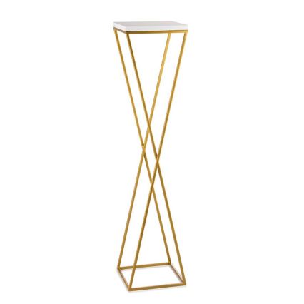 Suporte para flores LOFT 100x24 cm dourado/branco