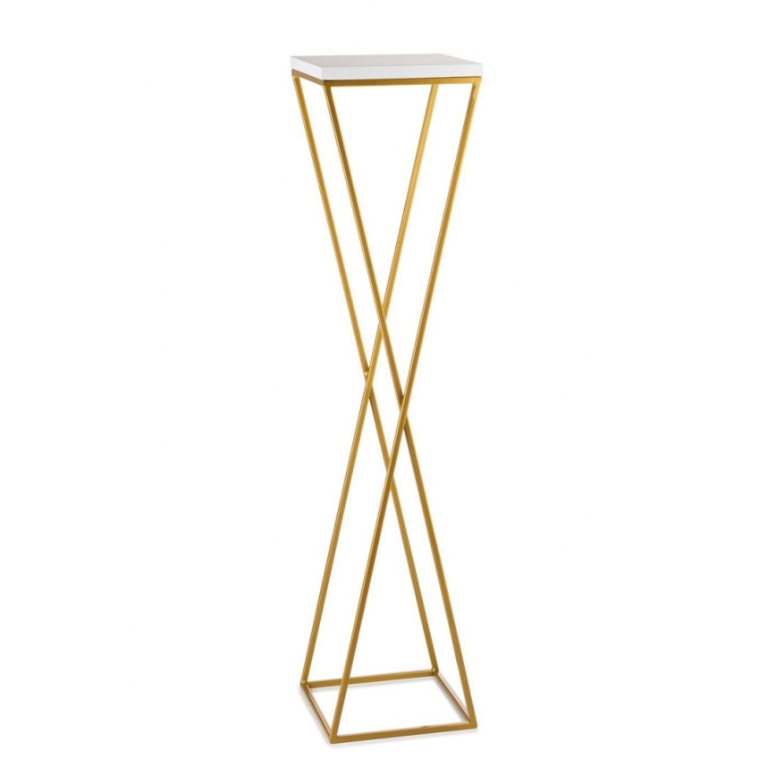 Suporte para flores LOFT 100x24 cm dourado/branco