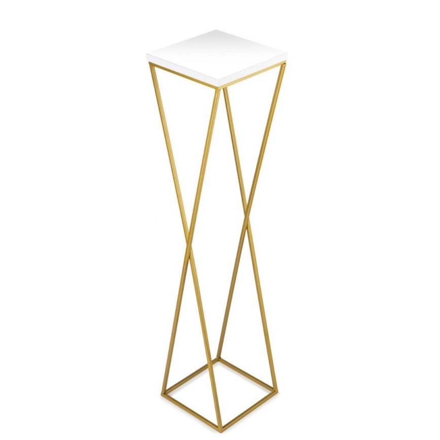 Suporte para flores LOFT 100x24 cm dourado/branco