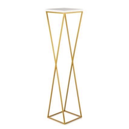 Suporte para flores LOFT 100x24 cm dourado/branco