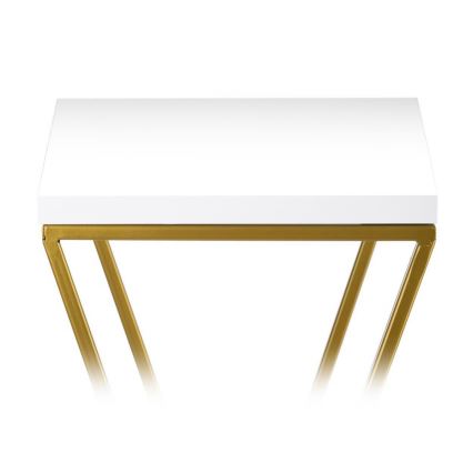 Suporte para flores LOFT 100x24 cm dourado/branco