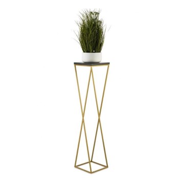 Suporte para flores LOFT 100x24 cm dourado/preto