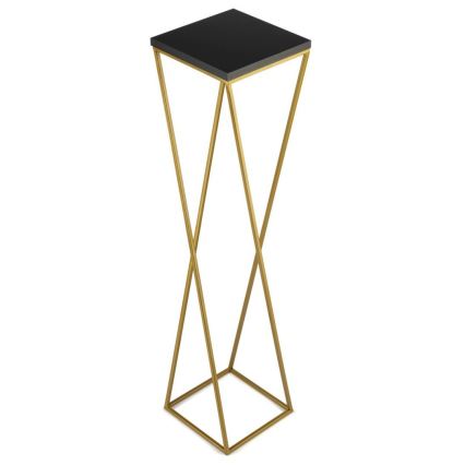 Suporte para flores LOFT 100x24 cm dourado/preto