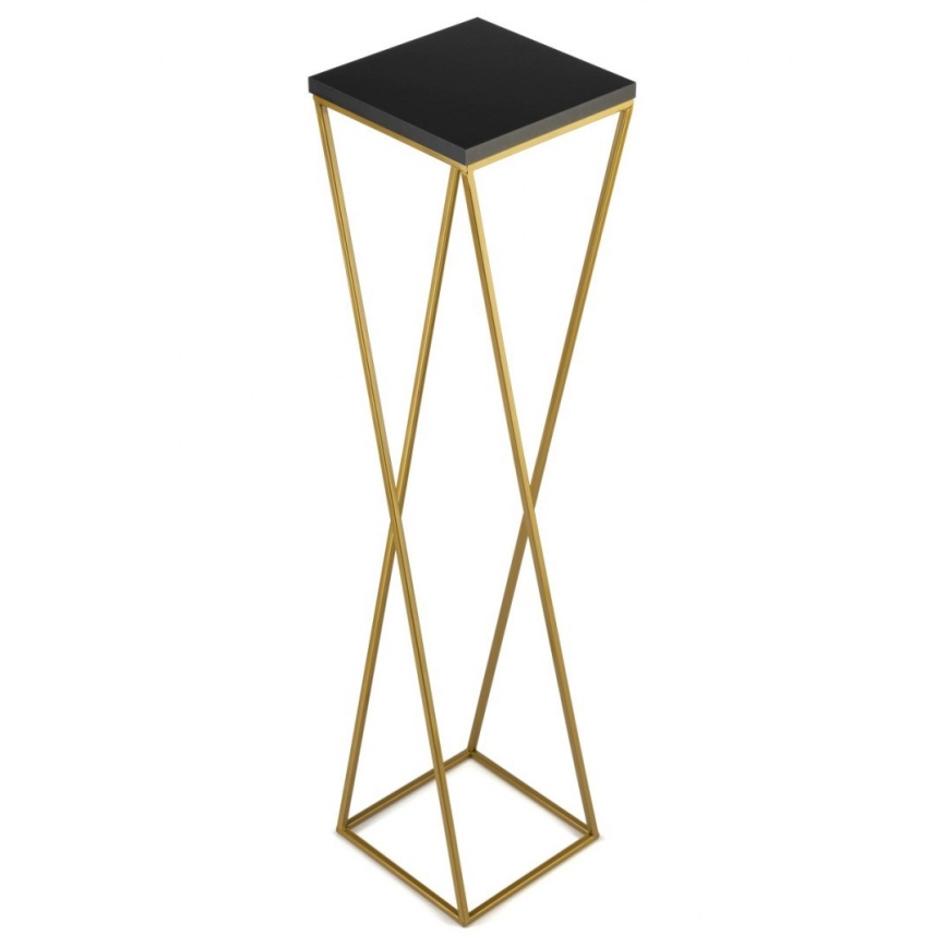 Suporte para flores LOFT 100x24 cm dourado/preto