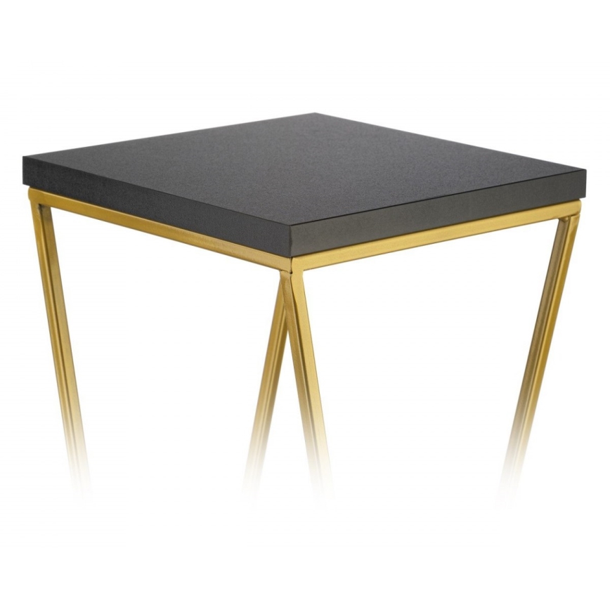 Suporte para flores LOFT 100x24 cm dourado/preto