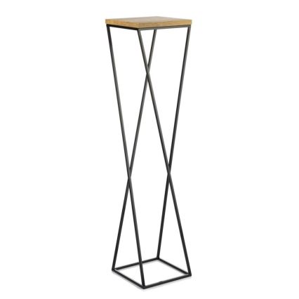 Suporte para flores LOFT 100x24 cm preto/castanho