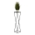 Suporte para flores LOFT 100x24 cm preto