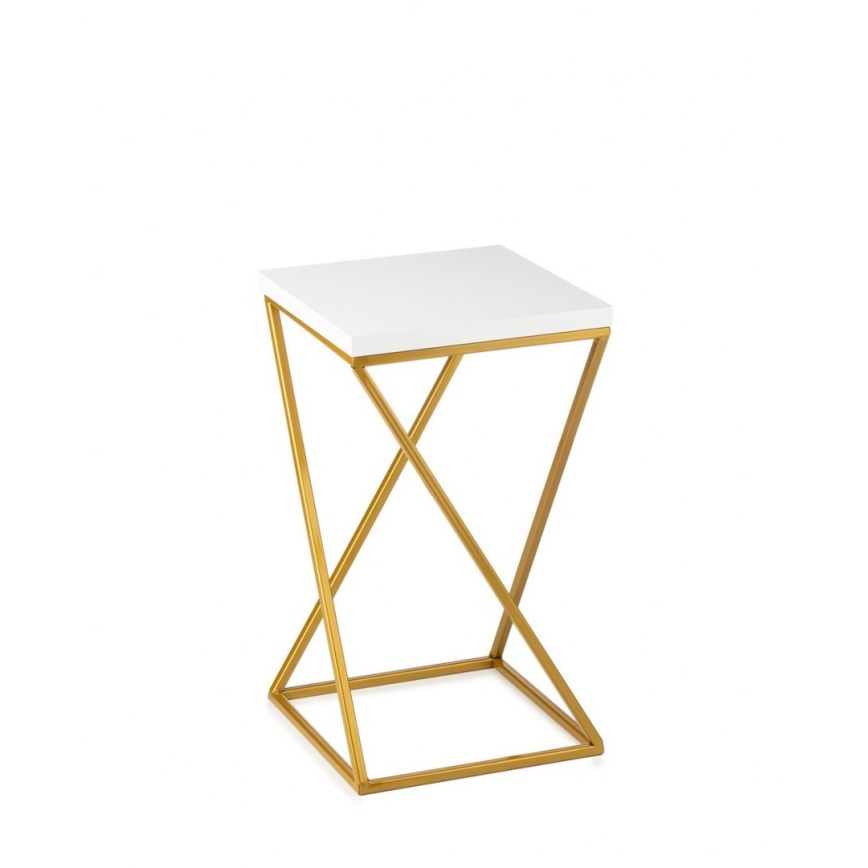 Suporte para flores LOFT 40x24 cm dourado/branco