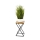 Suporte para flores LOFT 40x24 cm preto/castanho