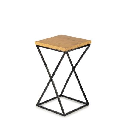 Suporte para flores LOFT 40x24 cm preto/castanho