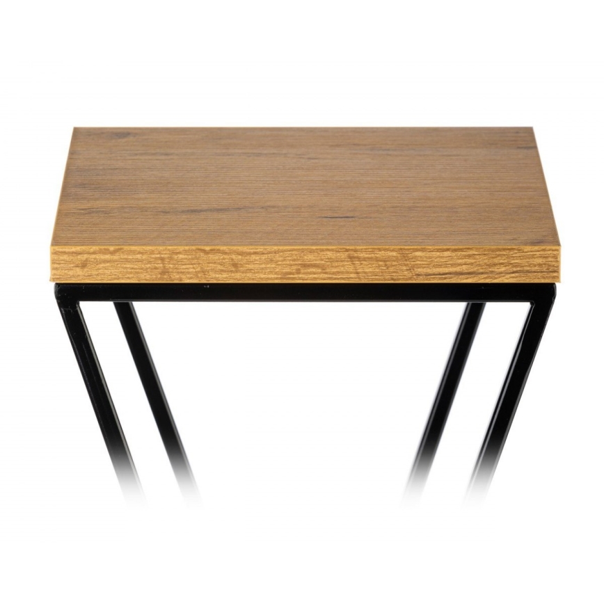 Suporte para flores LOFT 40x24 cm preto/castanho