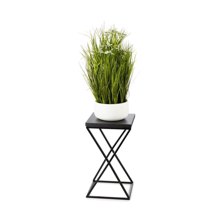Suporte para flores LOFT 40x24 cm preto