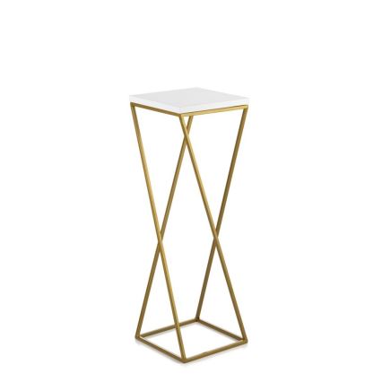 Suporte para flores LOFT 70x24 cm dourado/branco