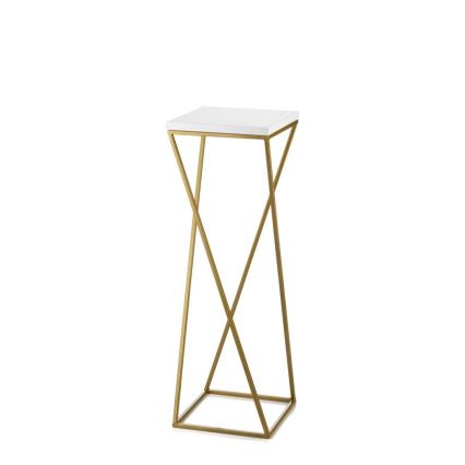 Suporte para flores LOFT 70x24 cm dourado/branco