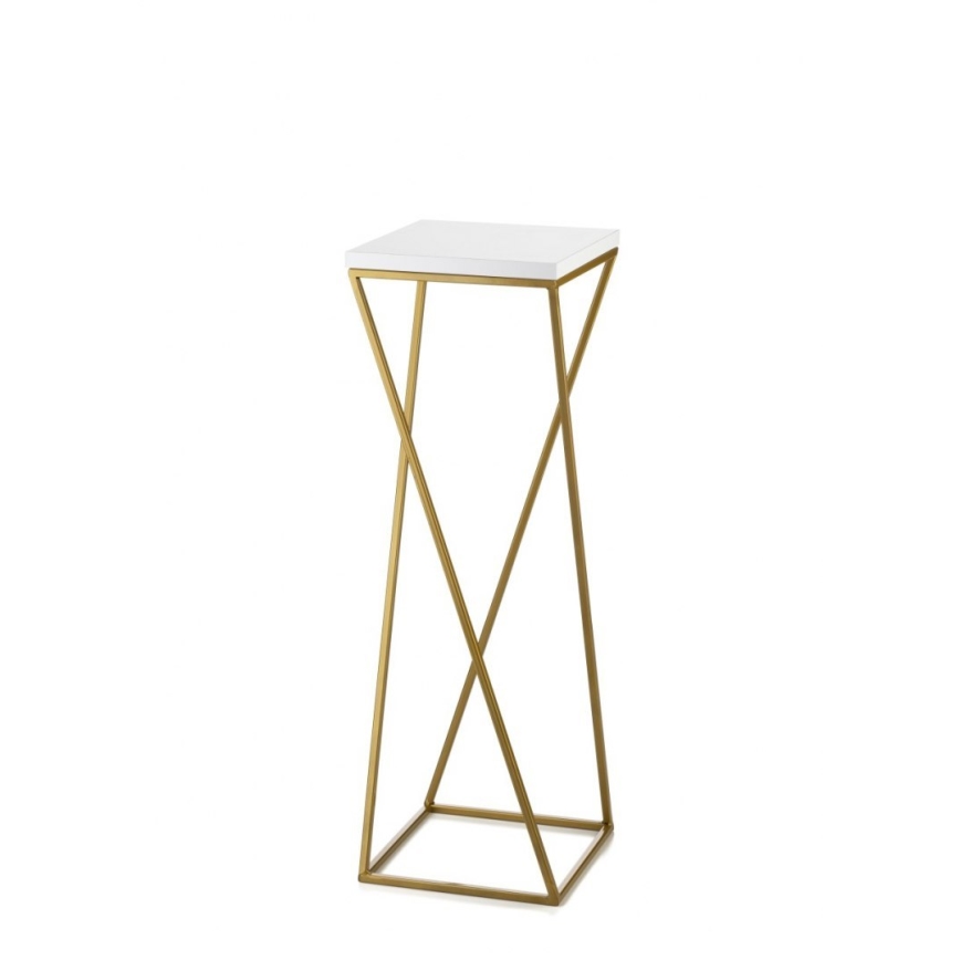 Suporte para flores LOFT 70x24 cm dourado/branco