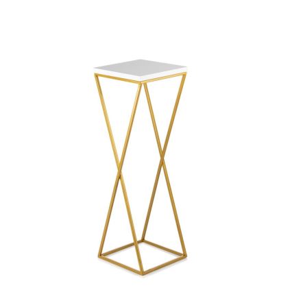 Suporte para flores LOFT 70x24 cm dourado/branco