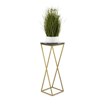 Suporte para flores LOFT 70x24 cm dourado/preto