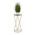Suporte para flores LOFT 70x24 cm dourado/preto