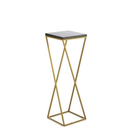 Suporte para flores LOFT 70x24 cm dourado/preto