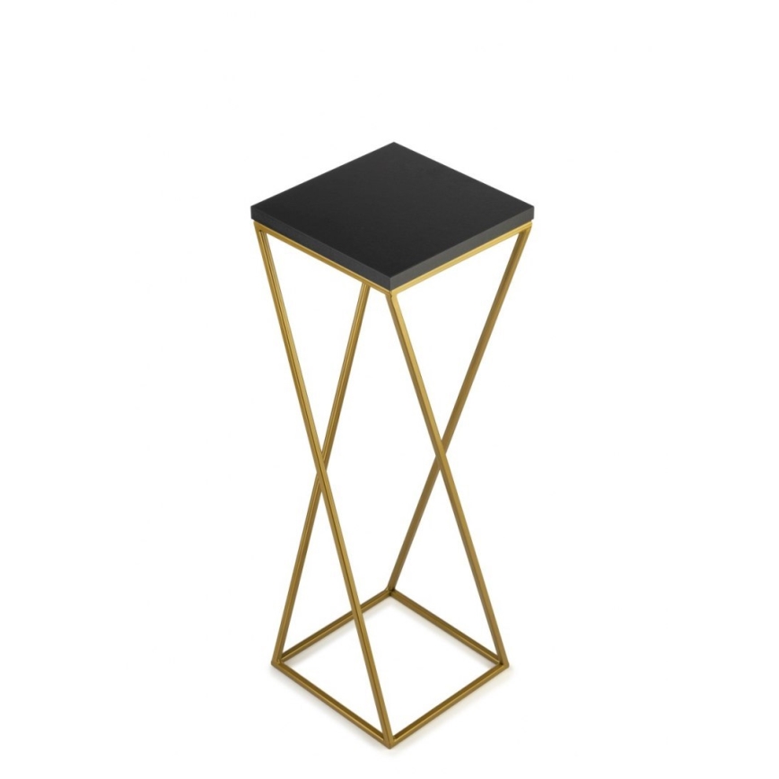 Suporte para flores LOFT 70x24 cm dourado/preto
